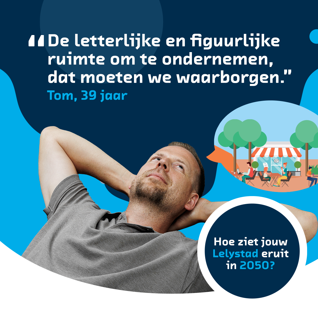 Tom vertelt dat hij letterlijk en figuurlijk ruimte om te ondernemen belangrijk vindt